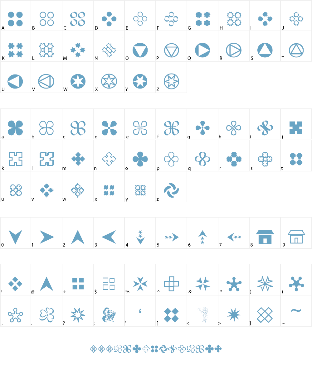 Gembats 1 Font Character